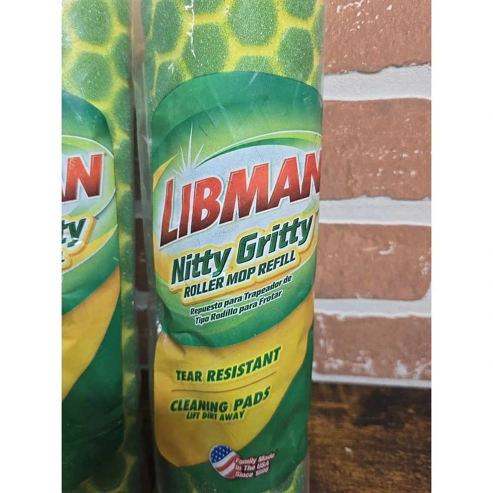 Libman Nitty Gritty Roller Mop Refill Tear Resistant - New Lot Of 2